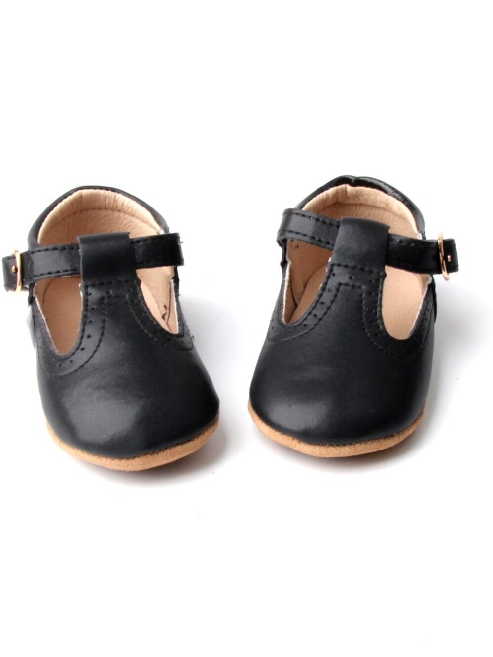 Soft-Sole Baby Mary Janes Black Baby Shoes Toddler Shoes